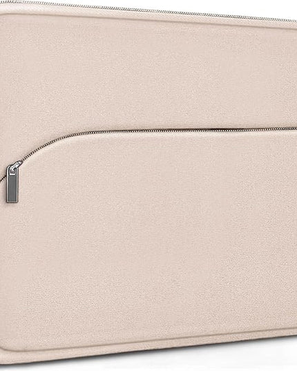 Laptop Case 15.6 inch, Durable Portable Monitor Protective Cover with Front Pocket, Traveling Laptop Sleeve Compatible for HP, Dell, Asus, Lenovo, Light Pink