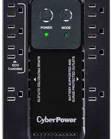 CyberPower EC550G Ecologic UPS Battery Backup and Surge Protector, 550VA/330W, 8 Outlets, ECO Mode, Compact, UL Certified