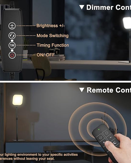 Video Conference Lighting, 180 LED Webcam Light with 3 Color & 5 Brightness for Video Recording, Zoom Light with Phone Holder for Laptop Computer Online Meeting, Video Calls, Live (1-Pack with Remote)