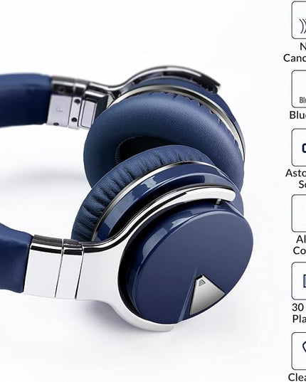 Million Sold 10 Years Classic E7 Active Noise Cancelling Headphones with Upgraded Noise Cancellation, Bluetooth Headphones Wireless with HD Sound Vivid Deep Bass, for Home Office Travel Birthday Gift