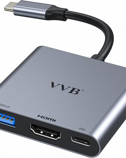 USB C to HDMI Adapter,Type C to Adapter Multiport USB-C Hub Digital AV Converter with 4K HDMI,USB3.0,USB C PD Charge Port for iPad Pro/air,MacBook Pro/air,Tablet,Switch,iPhone 15 and More USBC Device