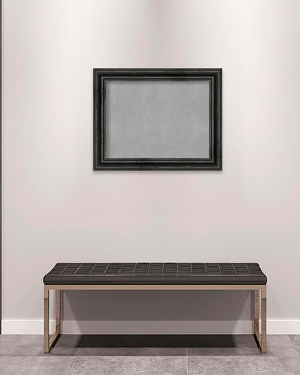 Amanti Art Black Framed Magnetic Board 23x29 Medium Vision Board for use with Magnets, 100% Metal Sheet to Display Items as Office Decor or for Home Organization in mudroom, Kitchen or Kids Room
