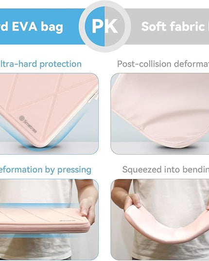 Smatree Hard EVA Protective Case Compatible for 14 inch HP ProBook 445/440 G11,for 14 inch Chromebook x360 Laptop 14ct/14c, 14inch Dragonfly Pro Chromebook, 14inch Spectre x360 2-in-1, Pink(X8042TP)