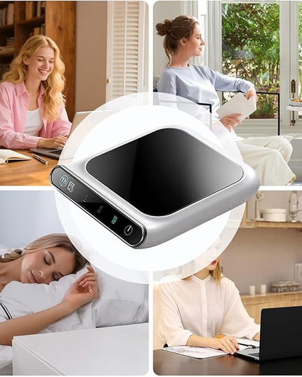 USB Thermostatic Heated Coaster, Stable Cup Support, 5V-2A, Coffee Mug Warmer, Heated Plate, Easy to Use and Clean, for Home Kitchen Office Travel Coffee Lovers, Tea Enthusiasts