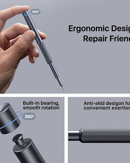 Stocking Stuffers for Men Adults Him, AXTH 37in1 Small Precision Screwdriver Set, Christmas Gifts, Professional Magnetic Mini Repair Tool Kit for Computer, Watch, Laptop, Tiny Electronic