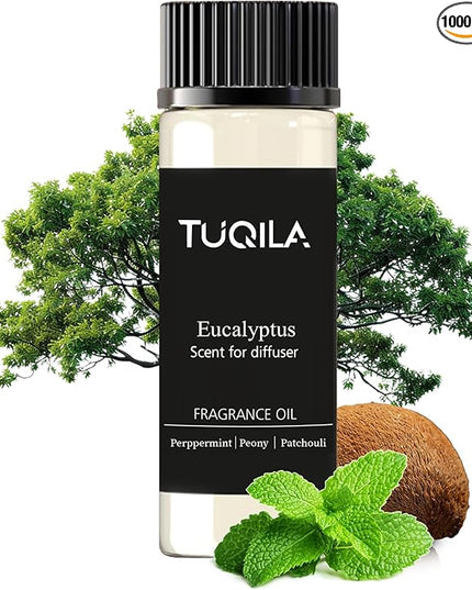 Waterless Essential Oil 20ml Eucalyptus Hotel Scent- Lemon, Bergamot, Ocean, Jasmine, Amber& Musk Fragrance for Home, Hotel, Office, Car Aroma Scent Oils for Diffusers