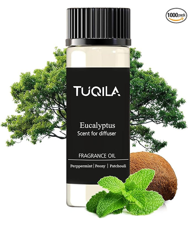Waterless Essential Oil 20ml Eucalyptus Hotel Scent- Lemon, Bergamot, Ocean, Jasmine, Amber& Musk Fragrance for Home, Hotel, Office, Car Aroma Scent Oils for Diffusers