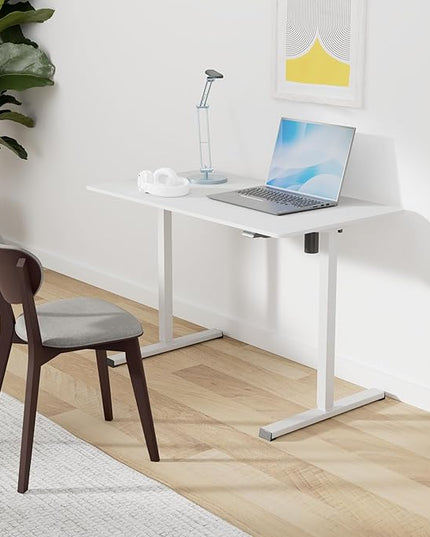 FLEXISPOT EN1 One-Piece Standing Desk 48 x 24 Inches Height Adjustable Electric Sit Stand Up Desk Home Office Desk