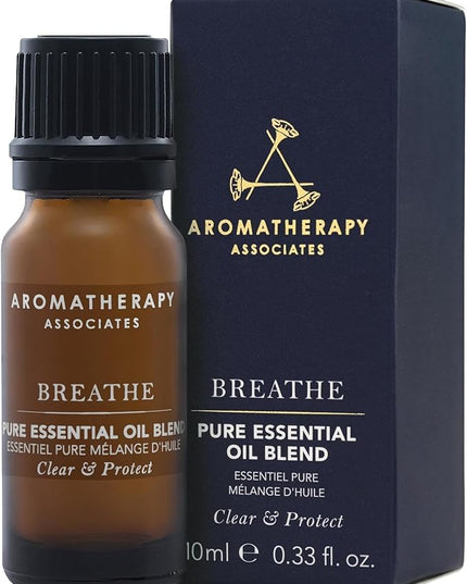 Aromatherapy Associates Breathe Pure Essential Oil Blend. Premium Undiluted Blend to Awaken Your Senses. Hand-Crafted with Eucalyptus, Tea Tree and Pine (0.33 fl oz)