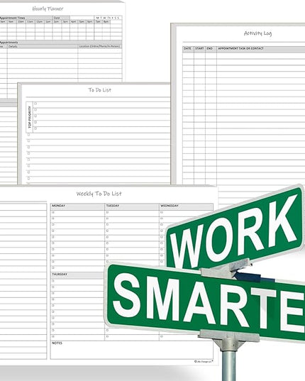 TO DO List Notepads (2 Pack, 50 Pages Each) Planner Pads. ToDo Checklist w/Priority & Note Sections. Organize & Track Projects, Clients or Daily Tasks. 5.5 X 8.5, A5 Sheets. Made in the USA.
