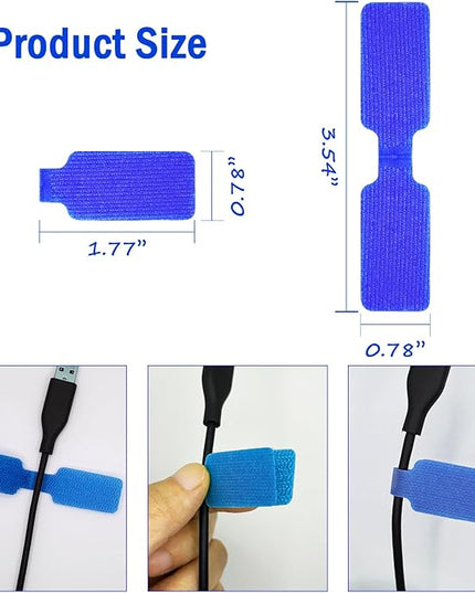 30 Pcs Multi-Color Cable Labels - Write On Cord Labels, Electronic Cable Identification Tags for Computers and Electronics, Assorted Colors