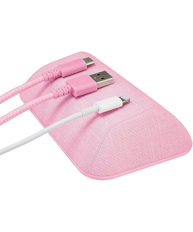 Smartish® Magnetic Cord Holder - Bigger Cable Wrangler Stocking Stuffer Organizer with Magnet Clips for Charger Management on Desktop, Nightstand - Holds 6+ Cables - I'm Blushing