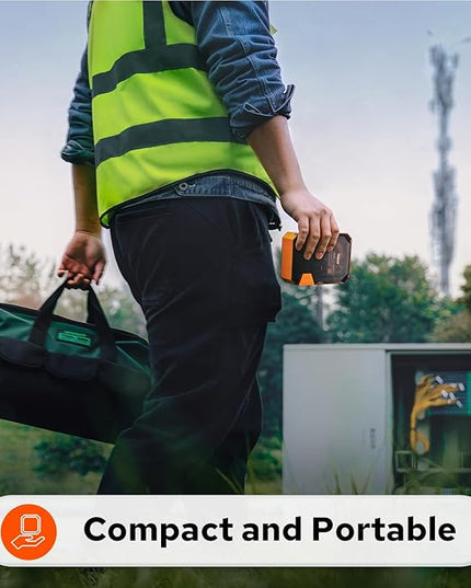 Makeid P31S Portable Industrial Label Printer, 1" Print Head with Bluetooth, Mobile/PC Software, with 0.75" x 19.68ft Label for Wire, Cable & Heat Shrink Tubes at Job Sites.