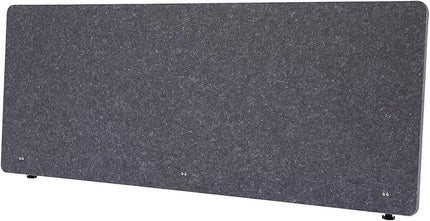 Desktop Privacy Panel, Sound Absorbing Cubicle Desk Divider Privacy Panel for Reduces Noise and Visual Distractions, Office Partition, Clamp-on Type (Grey)