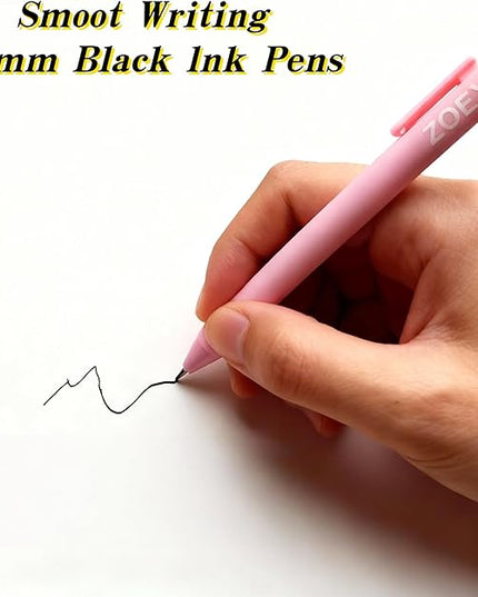 playneeu Kpop Merch Pen Set – 9 Colorful Gel Pens Inspired by Virtual Idol Characters, Black Ink Writing Pens for Fans, Cute Stationery Gift for Students & Music Lovers