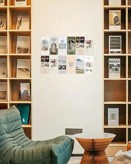 Acrylic Brochure Pamphlet Holder, 12 Pamphlet Holders, Clear Brochure Display Stand Wall Mount, Trifold Flyer Rack, Literature Storage Rack for Home, Offices, Waiting Room