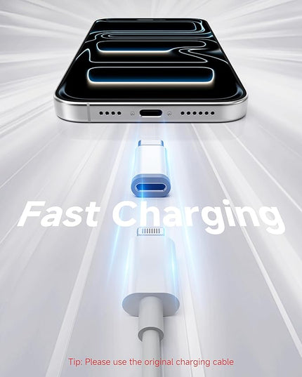 Lightning to USB C Adapter 4 Pack - Fast Charging & Data Transfer USB Type C to Lightning Charger Connector Compatible with iPhone 15/16/17 Pro Max/Plus, Samsung, Pixel - (Not for Audio/OTG)