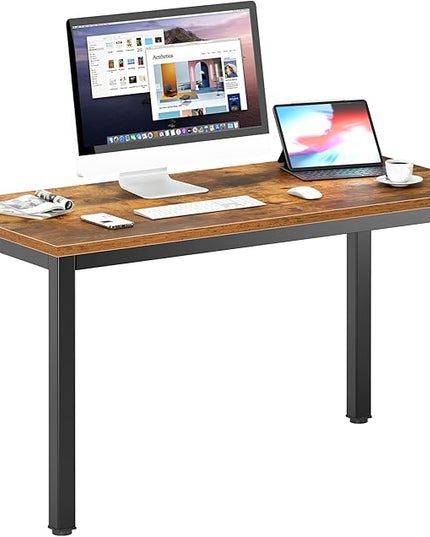 DlandHome 47inches Computer Desk Home Office Table Writing Desk Study Table Gaming Desk Worstation, Retro