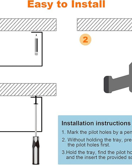 Under Desk Cable Management- 2 Pack Cord Organizer. Metal Wire Cable Management Tray for Office, Studio and Home. Super Sturdy Under Table Cable Management - Black Cable Organizer