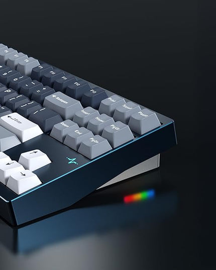 KEEBMONKEY WOBKEY Crush 80 Reboot CNC Aluminum 5-Second Quick-Release Triple-Mode Connectivity Mechanical Keyboard with Superior Acoustics (Pro Champagne Gold)