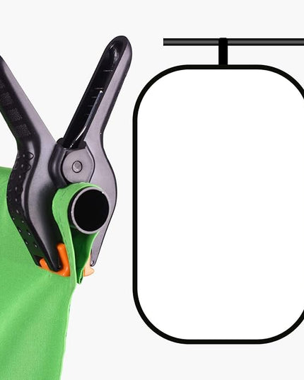 EMART 3x6.5ft Portable T-Shape Backdrop Stand with Adjustable Green Screen Photo Background Holder for Photography, Photoshoots, Parties, and Zoom