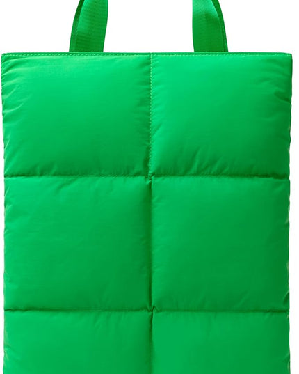 Comfyable Puffy Laptop Sleeve 15 16 Inch, Quilted Puffer Laptop Carrying Case with Handle, Pillow Case Compatible for MacBook Air 15" M4 2025 & MacBook Pro 16" 2024, Puff Cover, Green
