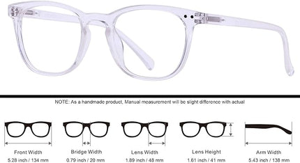 ANDWOOD Blue Light Blocking Glasses Women Men Computer Small Face Clear Bluelight Blocker Eyeglasses Frame