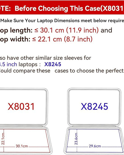 Smatree Hard EVA Protective Sleeve Case Compatible for 13.5 inch HP Dragonfly G4, Elite Dragonfly G3/Chromebook, Spectre x360 14/14t, Anti-Shock and Waterproof Laptop Bag (X8031)