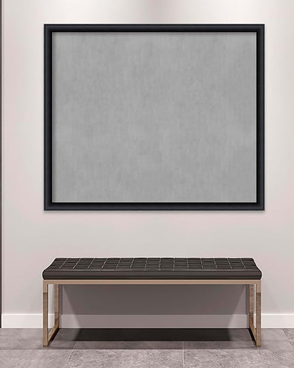 Amanti Art Black Framed Magnetic Board 43x51 Oversize Vision Board for use with Magnets, 100% Metal Sheet to Display Items as Office Decor or for Home Organization in mudroom, Kitchen or Kids Room