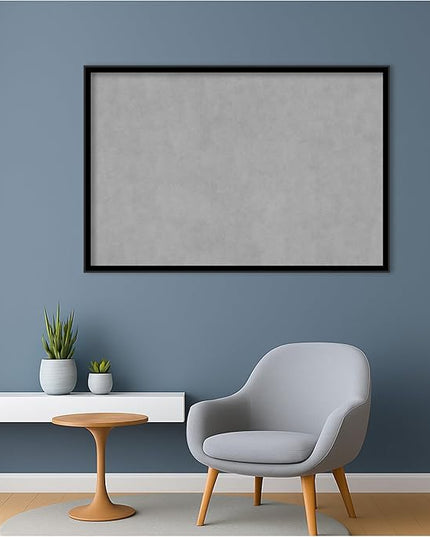 Amanti Art Black Framed Magnetic Board 25x37 Large Vision Board for use with Magnets, 100% Metal Sheet to Display Items as Office Decor or for Home Organization in mudroom, Kitchen or Kids Room