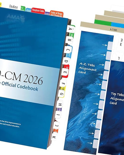 Index Tabs for ICD-10-CM 2026 The Complete Official Codebook - Navigate with Precision in Your Code Book