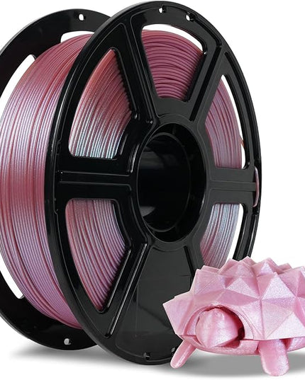FLASHFORGE PLA Filament 1.75mm +/- 0.02mm Rose Quartz, Color Changeable 3D Printer Filament 1kg (2.2lbs), Chameleon 3D Printing Filament Changing Colors with Light, Perfectly Hide The Layer Line
