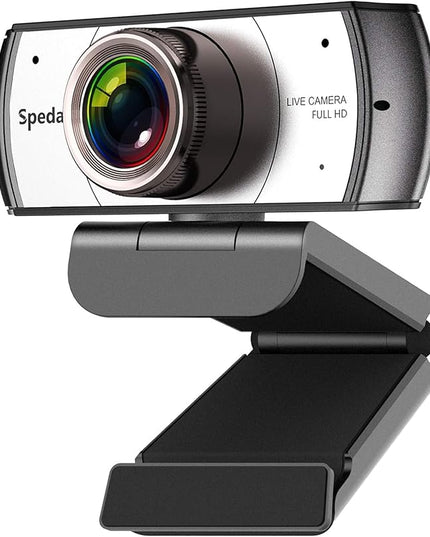 Wide Angle Webcam,120 Degree Large View Spedal 920 Pro Video Conference Camera, Full HD 1080P Live Streaming Web Cam with Built-in Microphone, USB Webcam for Mac, PC, Laptop and Desktop