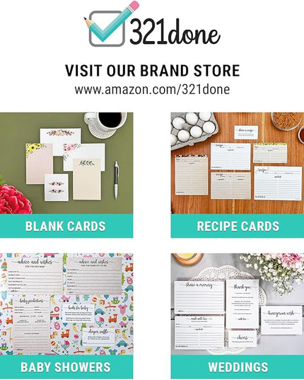 321Done To Do List Notepad, Made in USA - 5.5x8.5, Simple Checklist, Cute Modern Design for Organizing, Planning, College Ruled, Thick Heavy Paper - 50 Sheets