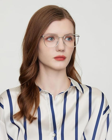 GUDVUE Blue Light Glasses, Computer/Gaming/TV/Phones Glasses for women, Anti Glare/UV400/Eye Strain