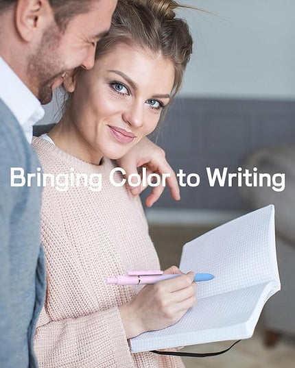 Hiacry 8pc Gel Pens, 0.7mm Black Ink, Medium Tip - Fast-Dry, No Bleed, Gradient Colors for Office & School