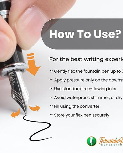 FPR Ambassador Ultra Flex Nib Fountain Pen Set, Burgundy - Refillable Pen w/Cartridges & Converter - Calligraphy Pens for Writing, Journaling & Gifting - Luxury Pens For Smooth Strokes