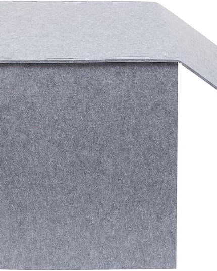 Desktop Soundproof Cover 31" H X 31" W X 31" L Recording Booth Portable Vocal Recording Booth with Double Sound Insulation Vocal Sound Absorbing Shield for Recording Studios, Offices（Green+Gray）