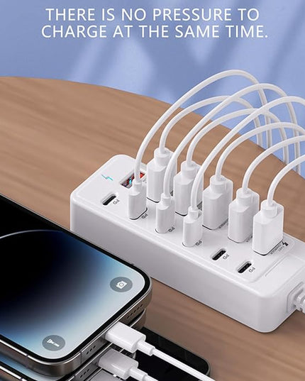 USB Hub Type-C Converter, 66W Portable Dock, Docking Station with Fast Charging, Computer Accessory for Laptop Tablet, Tech Necessities, Reliable USB Hub for Home Office Study Room