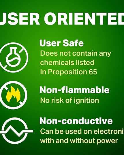 Non-Flammable Electronic Contact Cleaner Aerosol Spray- Safely Cleans Joycons, Computers, PCB and More - Removes dust, Dirt and contaminants on Contacts - Quick Dry|8oz/225g |