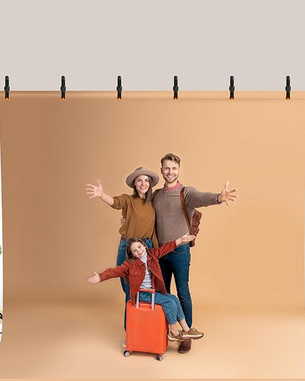 JSungo 10x10 FT Backdrop Stand for Parties, Adjustable Photo Backdrop Stand Kit with Carrying Bag, Portable Background Stand Backdrop for Wedding, Photoshoot, and Photo Studio