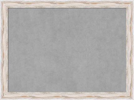 Amanti Art White Framed Magnetic Board 23x31 Medium Vision Board for use with Magnets, 100% Metal Sheet to Display Items as Office Decor or for Home Organization in mudroom, Kitchen or Kids Room