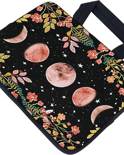 AMARY Laptop Sleeves 11.6" 12" Laptop Handle Bag Neoprene Notebook Carrying Pouch Chromebook Sleeves case Ultrabook Case Tablet Cover Fit Apple MacBook Air HP DELL Lenovo Asus(Flowers Moon)
