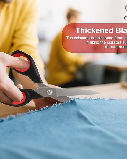 Fabric Scissors, All-Purpose Heavy Duty Utility Shears for Sewing &Garment Making, Stainless Steel Professional Handcrafted Scissors, All Purpose Heavy Duty, For Sewing Fabrics and Leather Garments