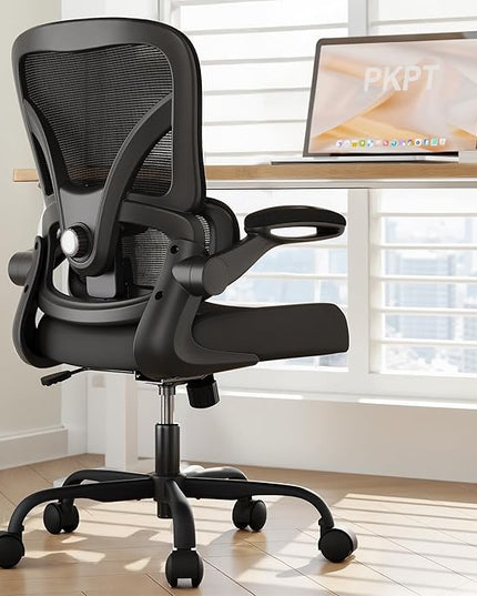 Mesh Office Chair, 330LBS Ergonomic Desk Chair with Adjustable Lumbar Support, Executive Computer Chairs for Home Office, Black