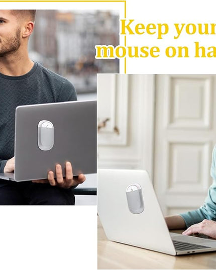 Universal Laptop Mouse Holder, Stick-On Mouse Pouch, Reusable Mouses Pouches, Mouses Storage Bags for Laptop, Office Home Computer Pads Wrist Rests, Mice