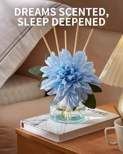 Reed Diffusers Set The Forest of Citrus Scent, Bathroom Floral Scent Diffuser, Reed Diffuser for 120 Days, Bathroom Diffuser with 7 Sticks, Office Desk Accessories, Bedroom Decor