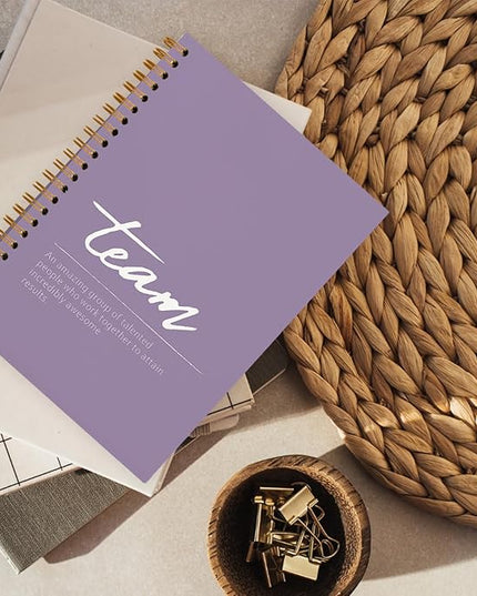 hold fizz Purple Meeting Notebook for Work, Employee Appreciation Gifts, Team Gifts for Employees, Thank You Gifts for Women Men Leader Boss Mentor Manager Coworkers Going Away Retirement, 5.5"x8.3"