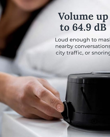 Yogasleep Dohm Classic (Black) The Original White Noise Machine, Soothing Natural Sound from a Real Fan, Noise Cancelling for Office Privacy, Travel & Meditation, Sleep Therapy for Adults & Baby