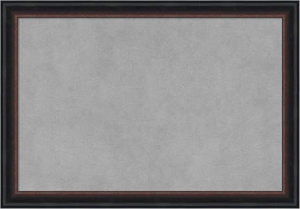 Amanti Art Black Framed Magnetic Board 14x20 Small Vision Board for use with Magnets, 100% Metal Sheet to Display Items as Office Decor or for Home Organization in mudroom, Kitchen or Kids Room